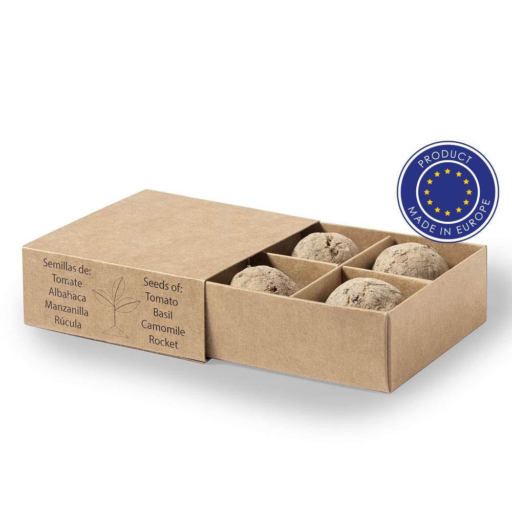 Zestaw kul z nasionami, 4 rodzaje nasion P039082X AX-V7225-00
