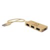 Bambusowy hub USB i USB-C B'RIGHT | Kenzie P047884X