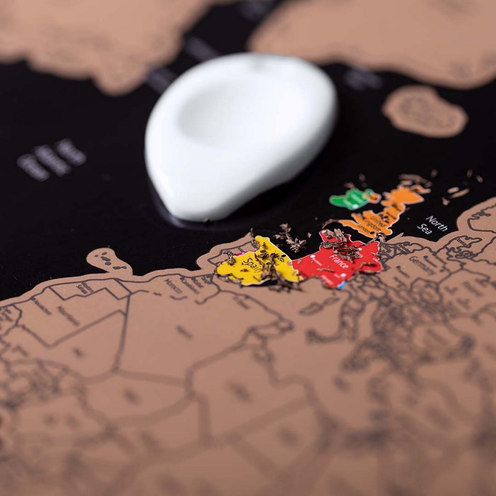 Mapa świata, zdrapka P009496X