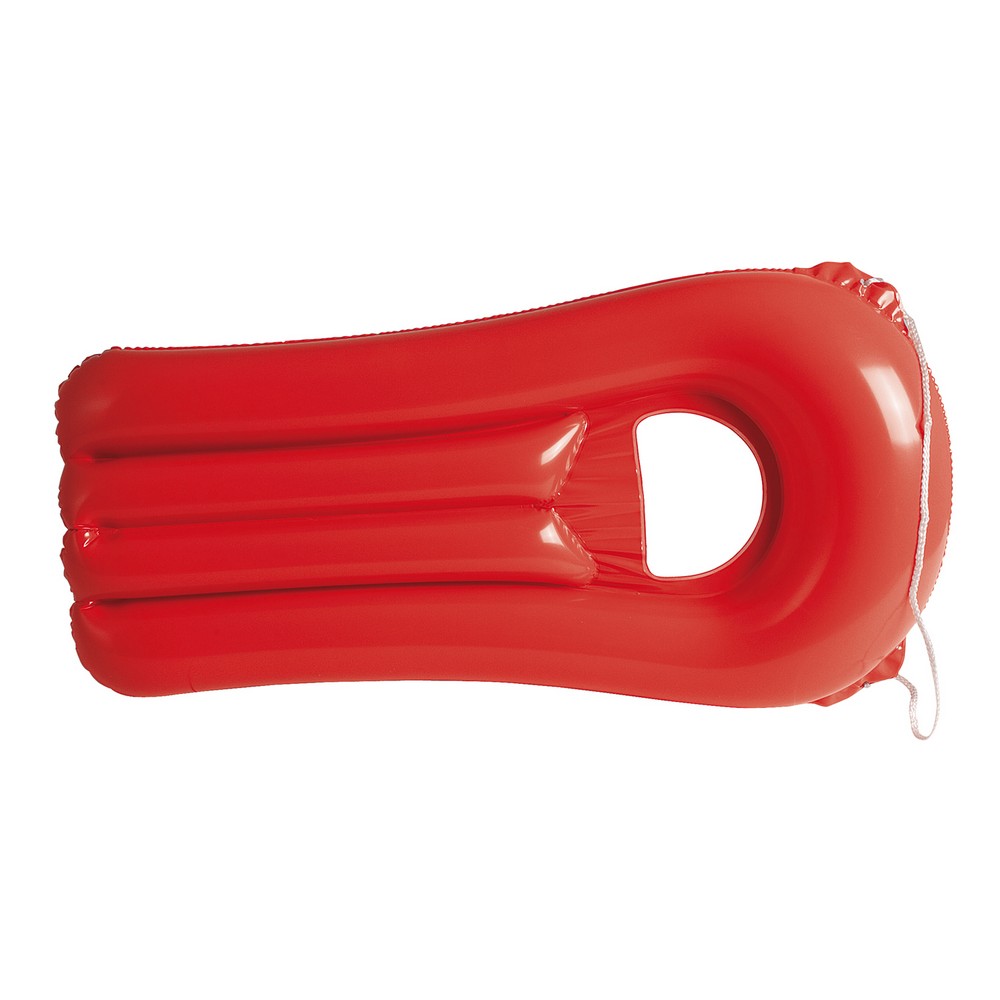 Dmuchany materac plażowy P007071X czerwony