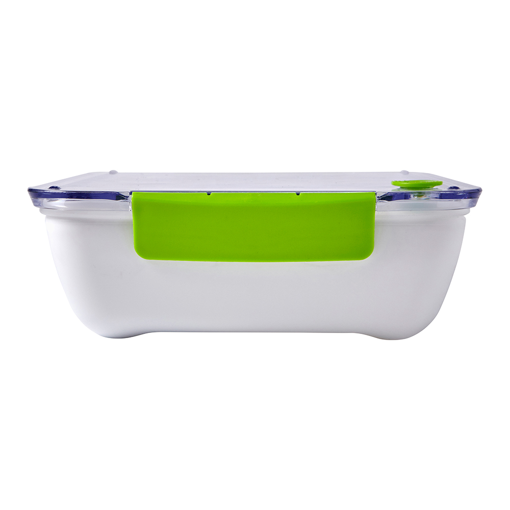 Pudełko śniadaniowe 920 ml, widelec P008286X jasnozielony