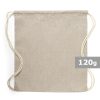 Worek ze sznurkiem z bawełny z recyklingu P009535X beżowy