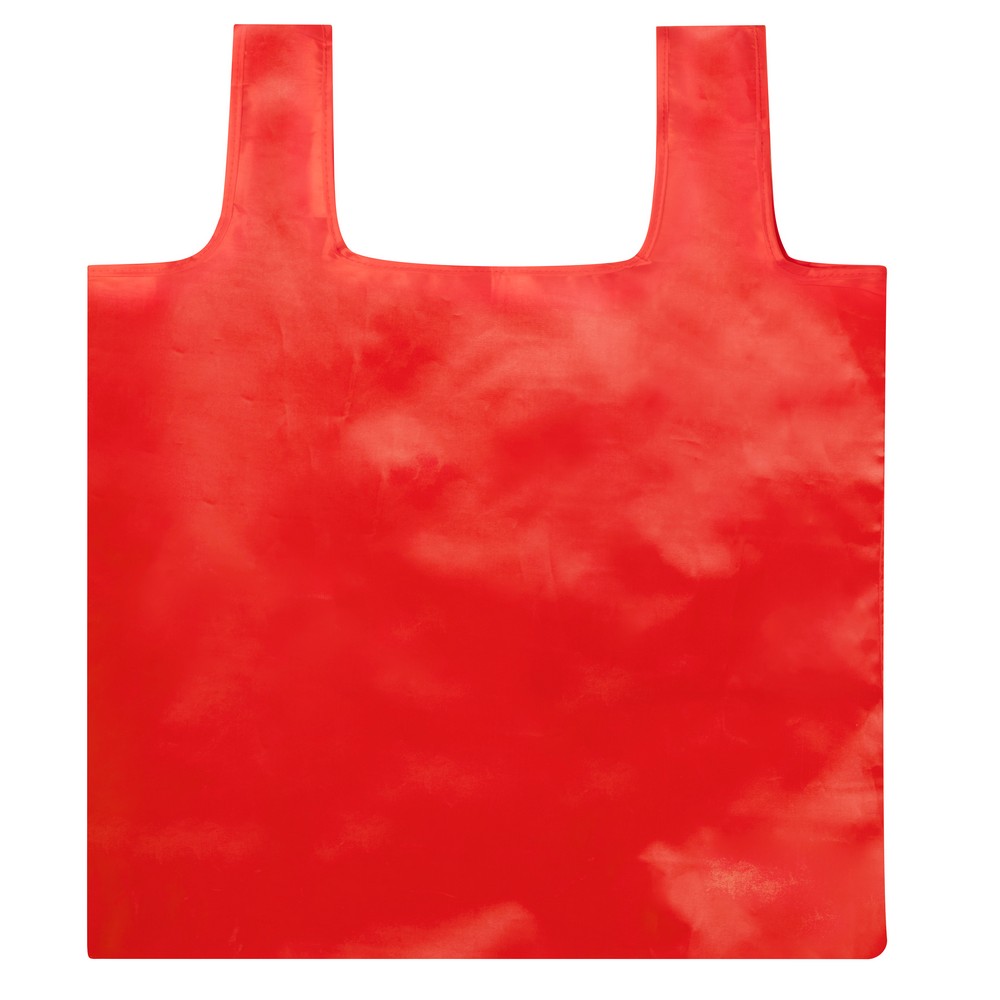 Torba RPET na zakupy, składana P009537X czerwony