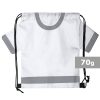 Worek ze sznurkiem "koszulka kibica", rozmiar dziecięcy P009540X biały
