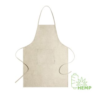 Fartuch kuchenny z materiału z konopi P039144X AX-V8222-W
