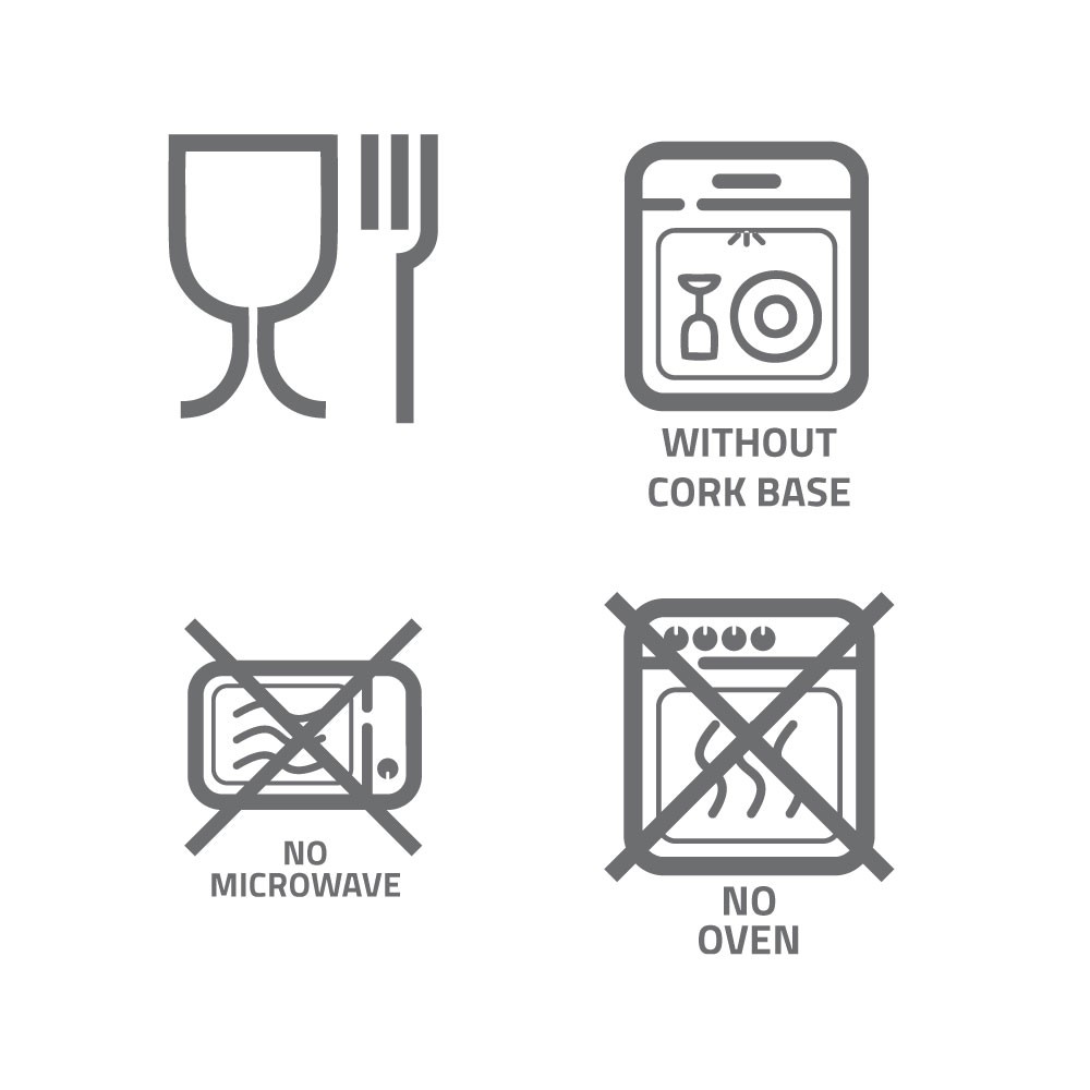 Kubek ceramiczny 370 ml z korkowym elementem | Kate P042607X