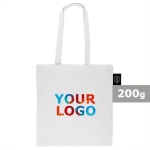 Torba z bawełny z recyklingu i poliestru z recyklingu na zakupy B'RIGHT | Porter P009559X AX-V8822-W