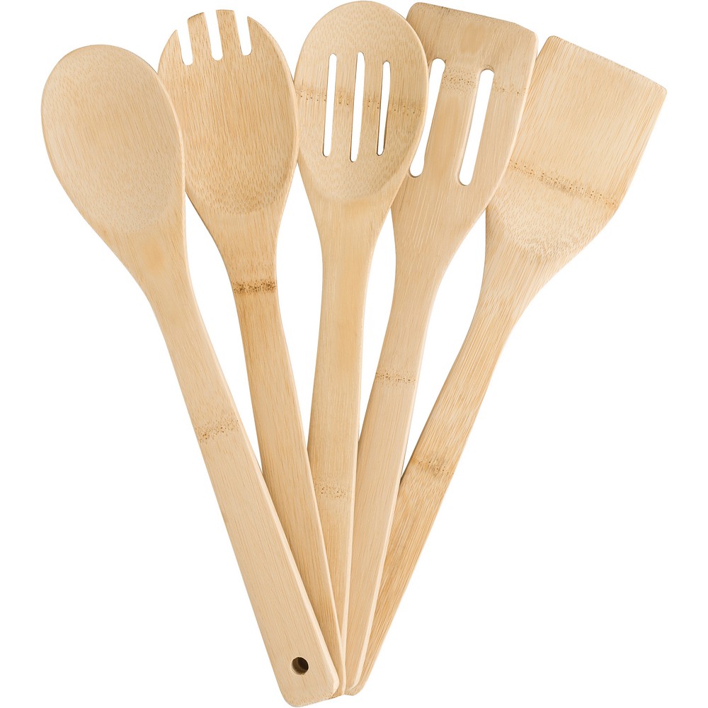 Zestaw bambusowych akcesoriów kuchennych, 5 el. P009561X