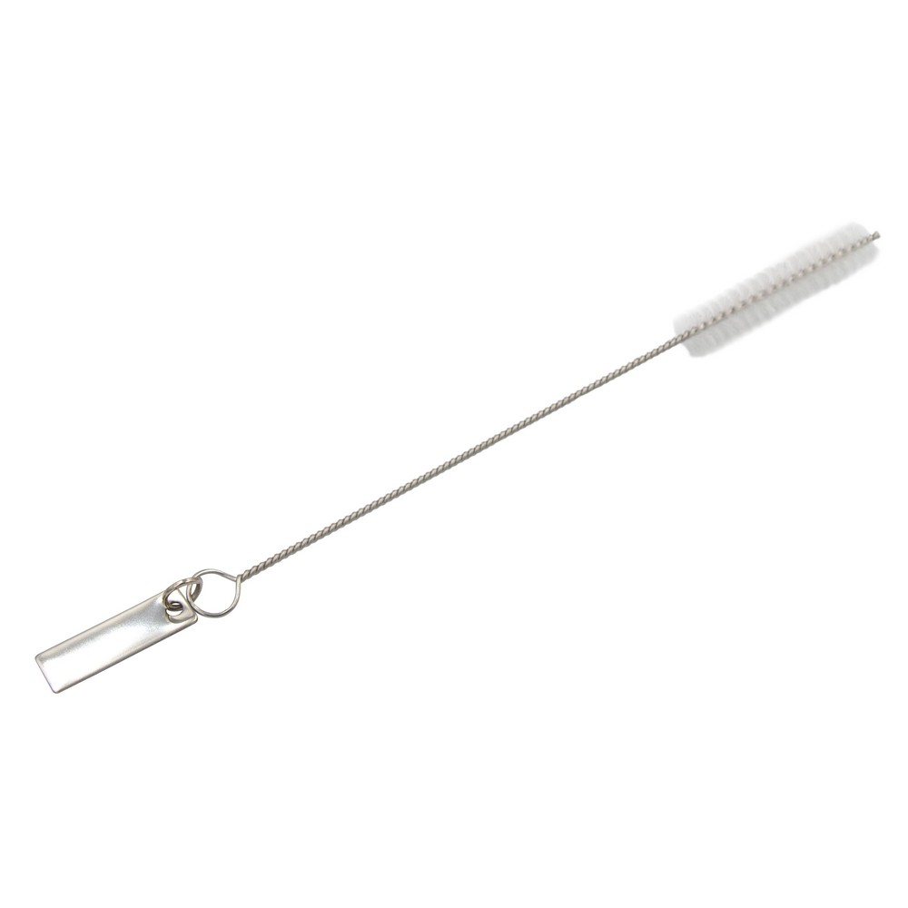 Zestaw szklanych słomek wielokrotnego użytku B'RIGHT, 4 szt., czyścik z blaszką pod znakowanie w komplecie | Lea P010331X