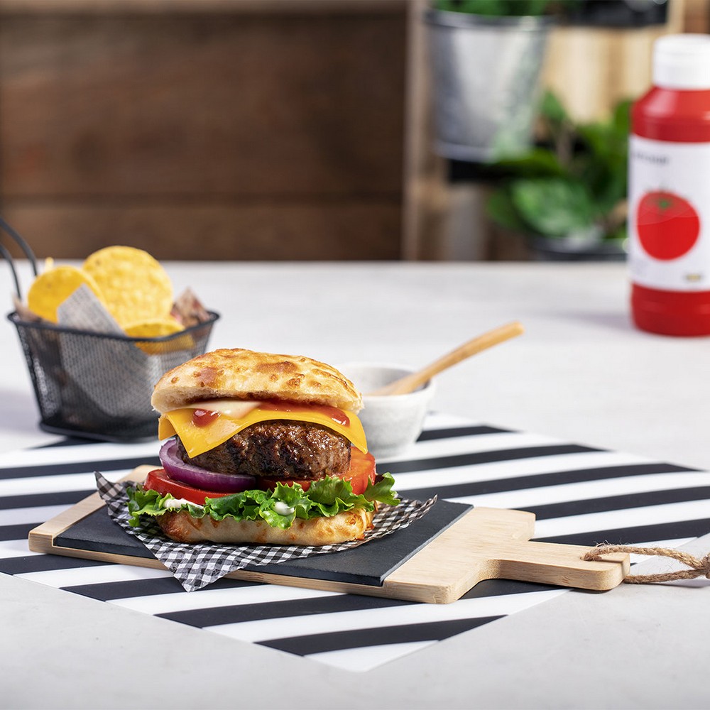 Deska do krojenia wykonana z łupka i bambusa P010364X