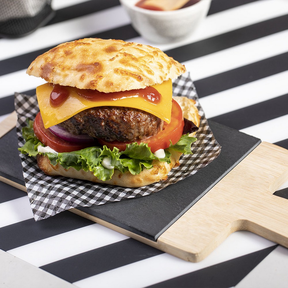 Deska do krojenia wykonana z łupka i bambusa P010364X