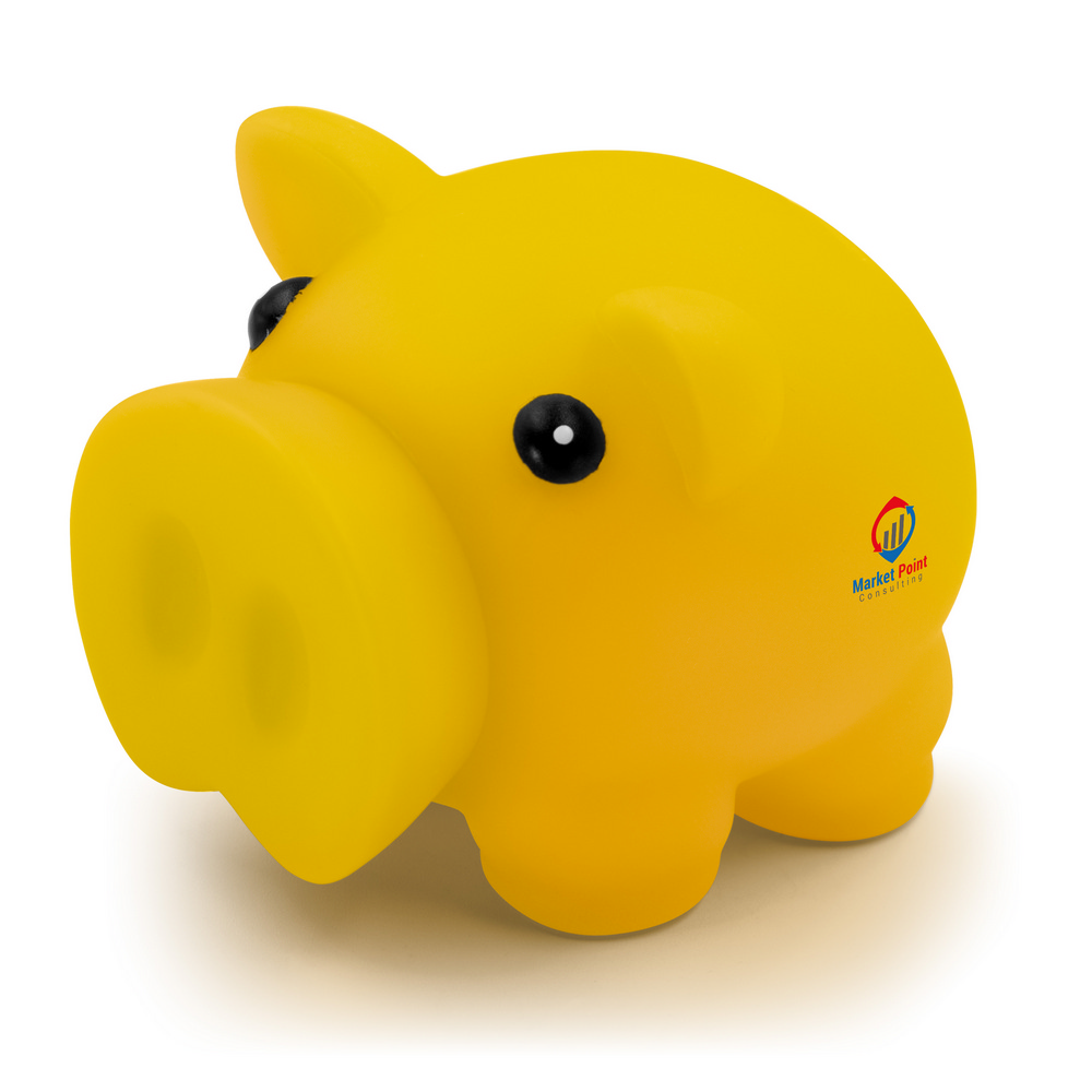 Skarbonka "świnka" | Kreighton P007103X żółty