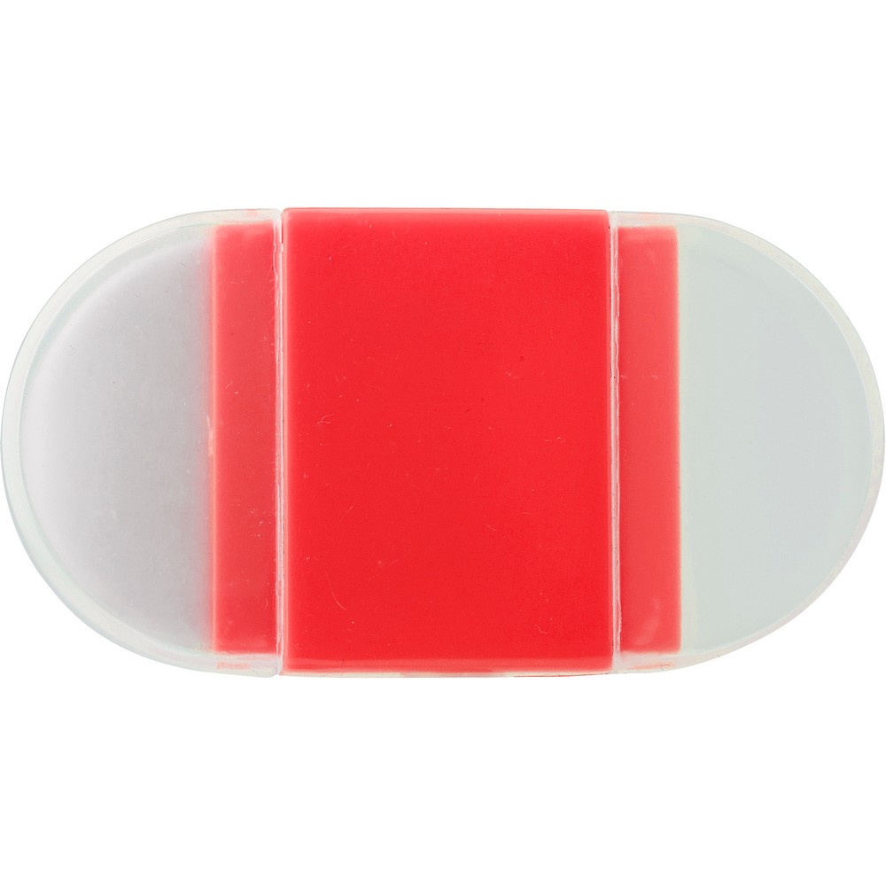 Gumka do mazania i temperówka P007128X czerwony