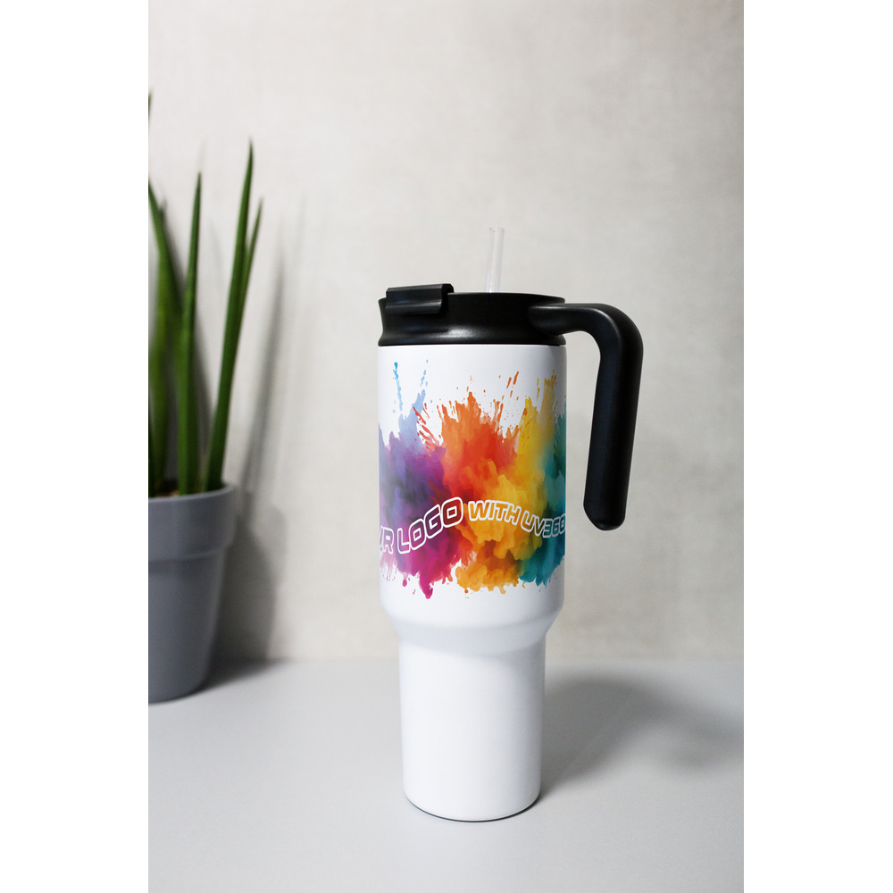 Kubek termiczny 1100 ml Air Gifts z ergonomicznym uchwytem | Ony P102210X