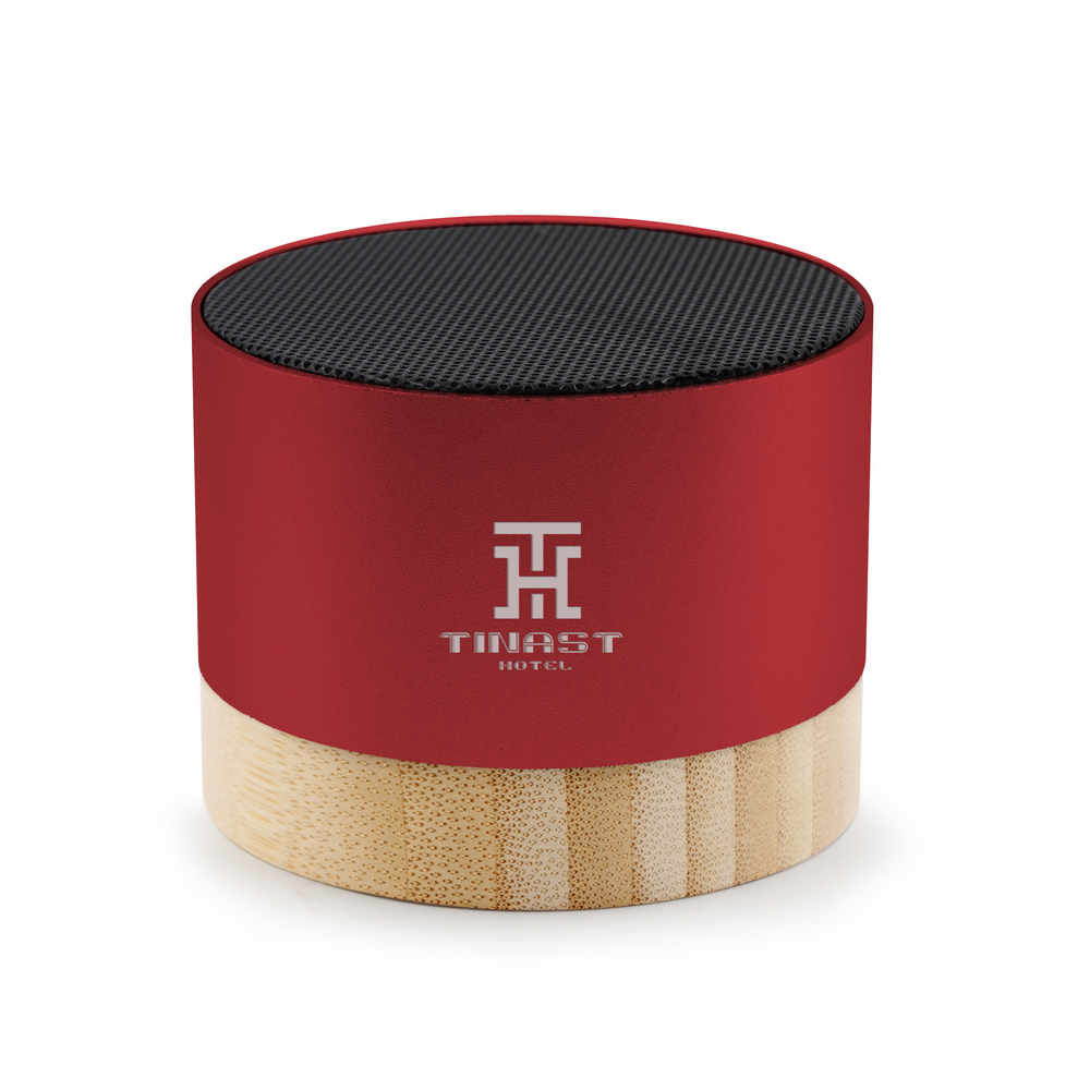 Głośnik bezprzewodowy 3W z aluminium z recyklingu | Jaquann P093711X czerwony