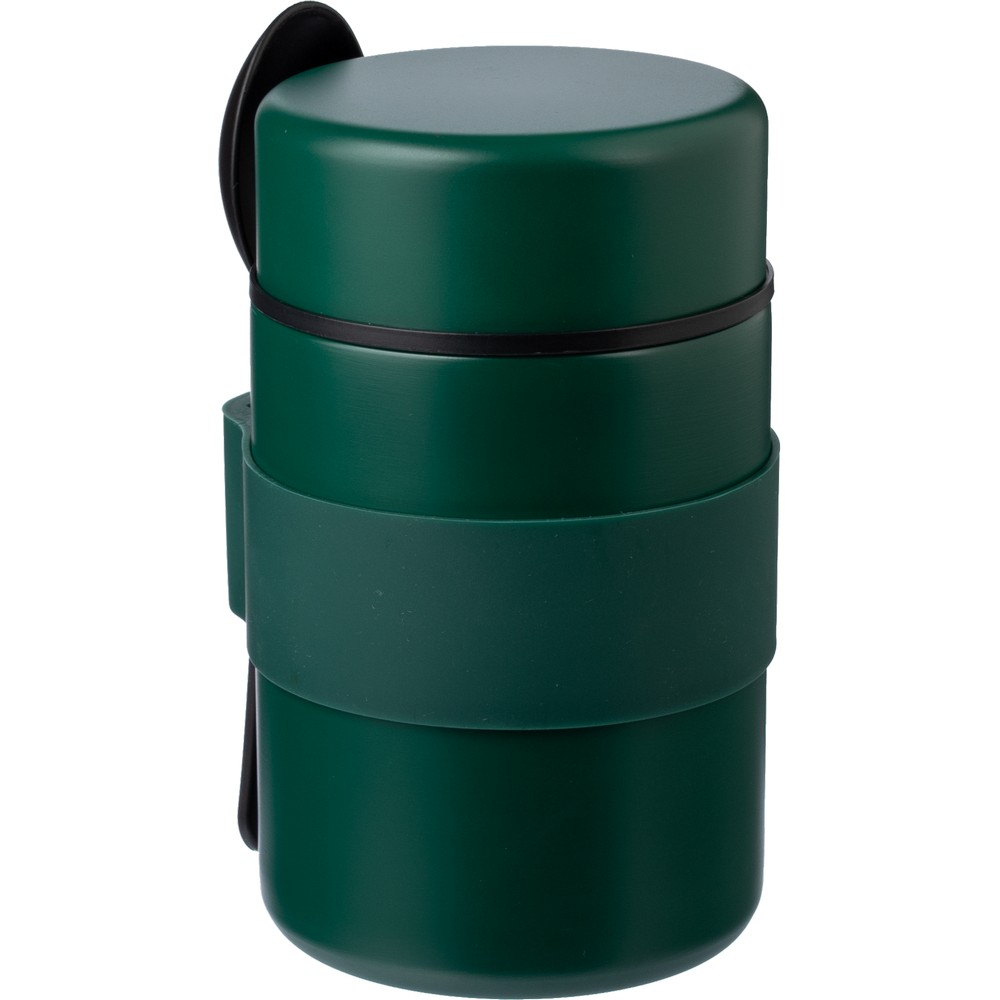 Termiczny pojemnik na żywność 460 ml z łyżeczką P084018X zielony