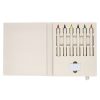 Zestaw kredek, gumka do ścierania, notatnik P084419X
