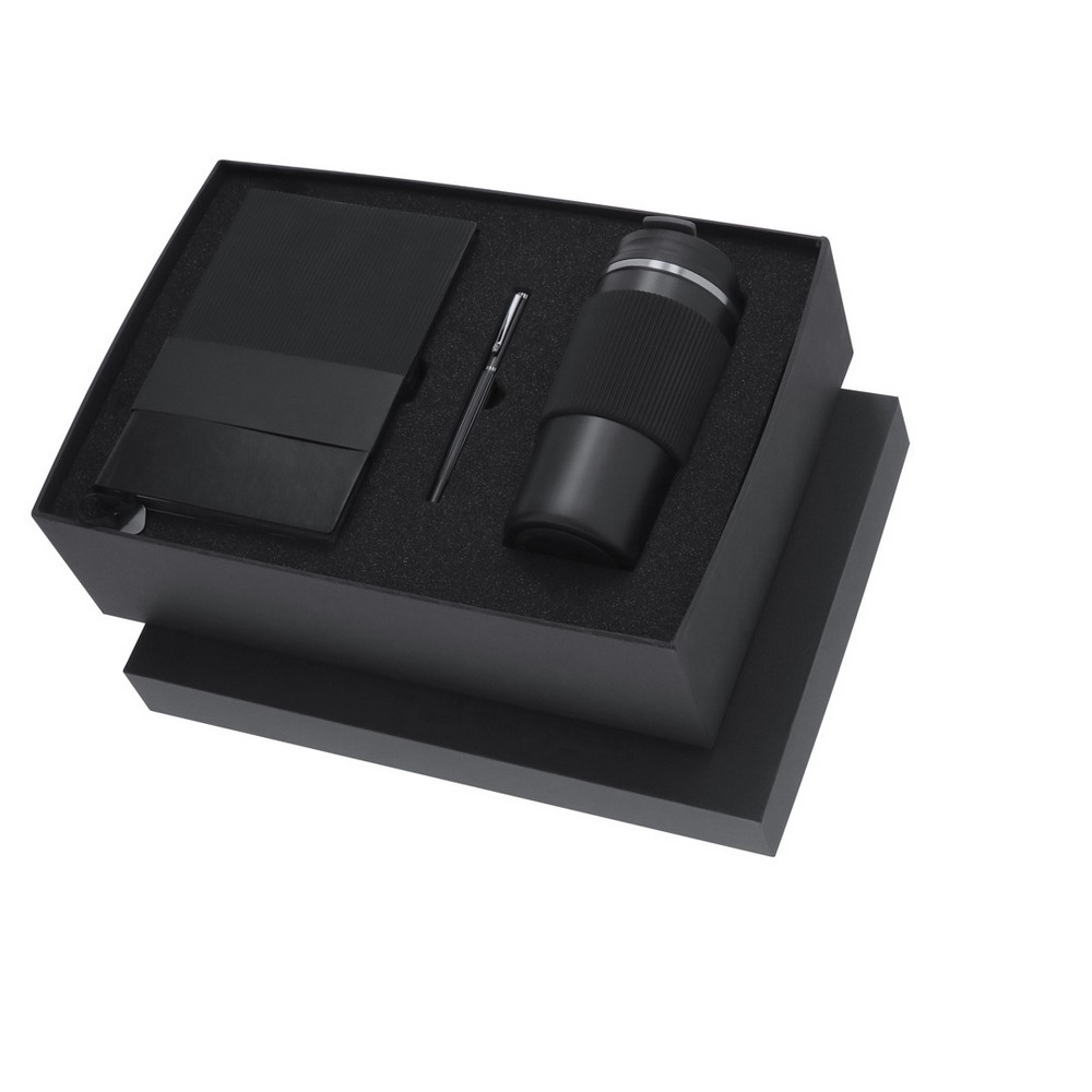 Zestaw upominkowy, kubek termiczny 470 ml, notatnik A5, pióro kulkowe, pudełko podarunkowe P104953X