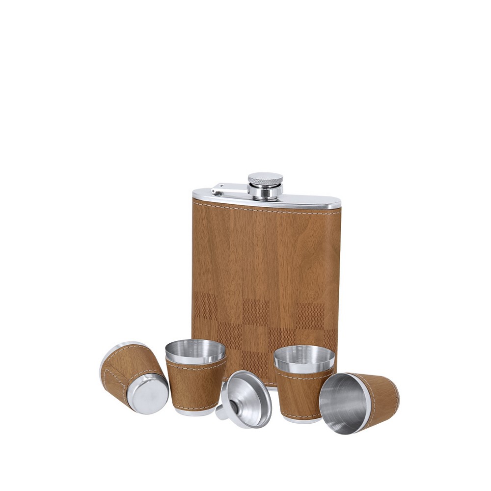 Zestaw upominkowy, piersiówka 175 ml, kieliszki 30 ml, szachy P105188X