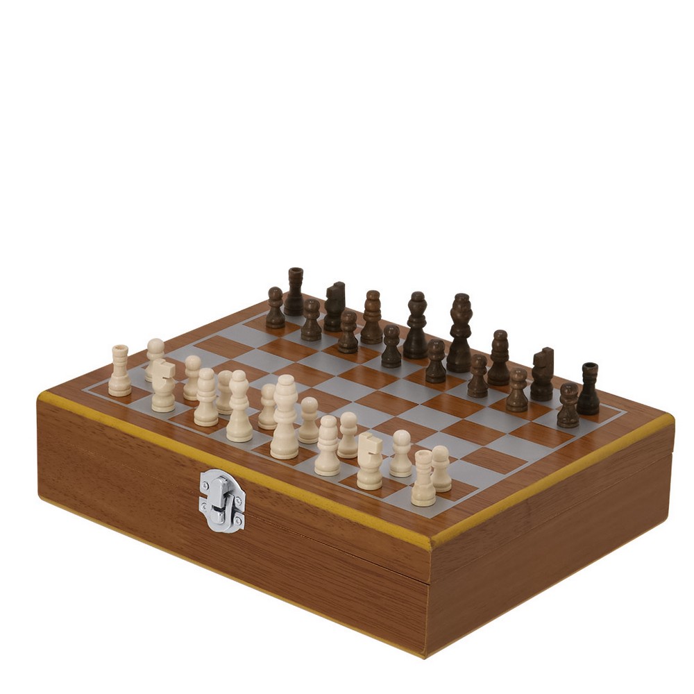 Zestaw upominkowy, piersiówka 175 ml, kieliszki 30 ml, szachy P105188X