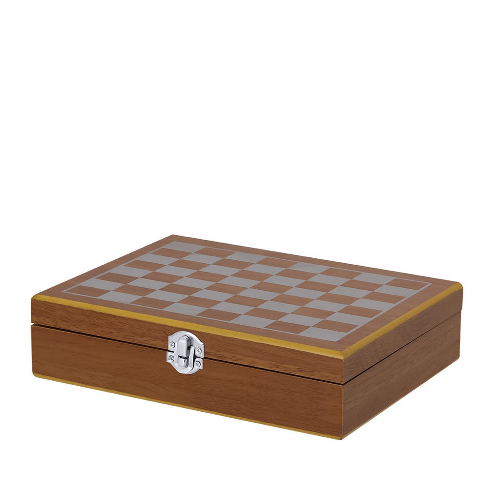 Zestaw upominkowy, piersiówka 175 ml, kieliszki 30 ml, szachy P105188X