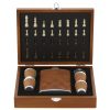 Zestaw upominkowy, piersiówka 175 ml, kieliszki 30 ml, szachy P105188X