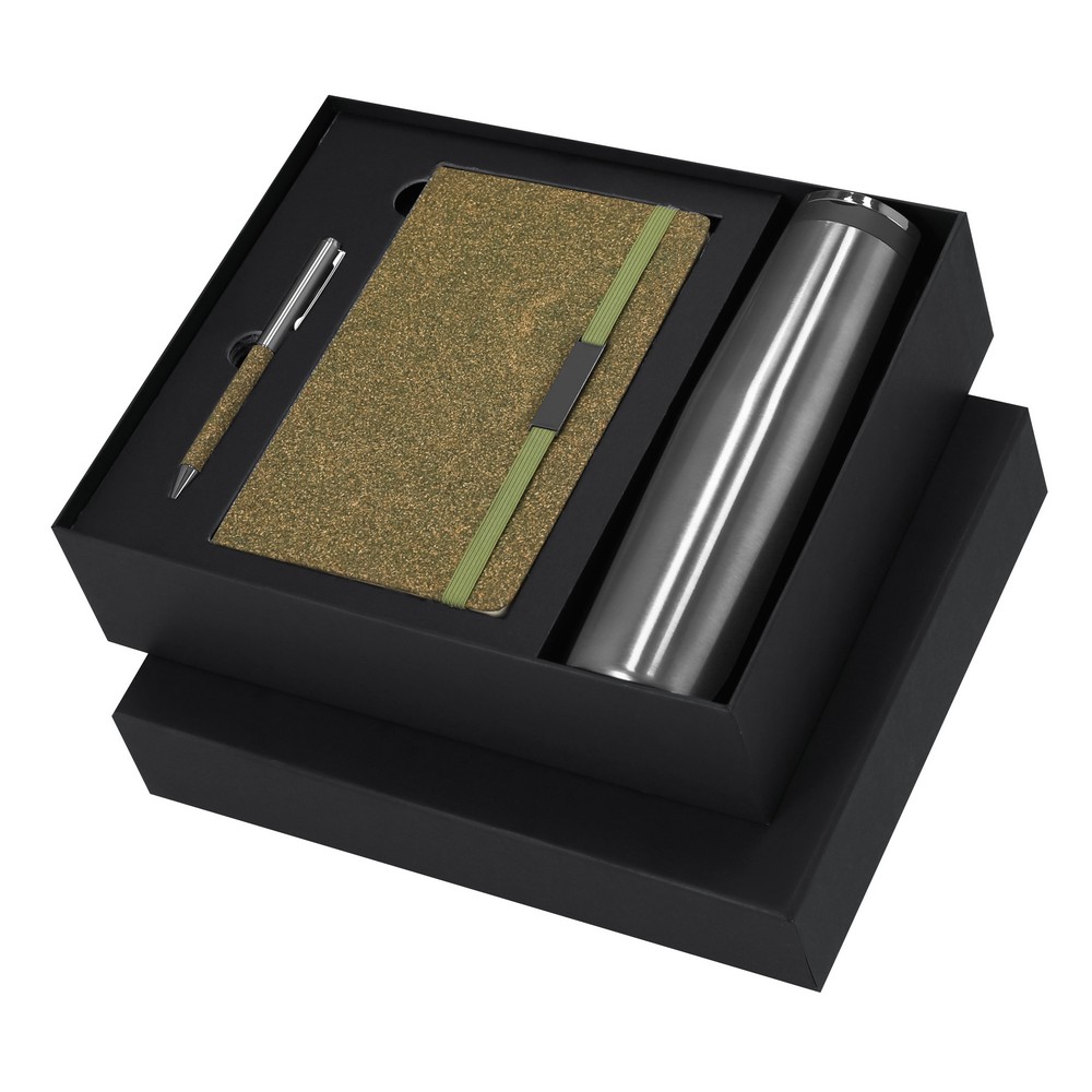 Zestaw upominkowy, termos 500 ml, notatnik ok. A5, długopis, pudełko podarunkowe P105233X AX-VA393-06