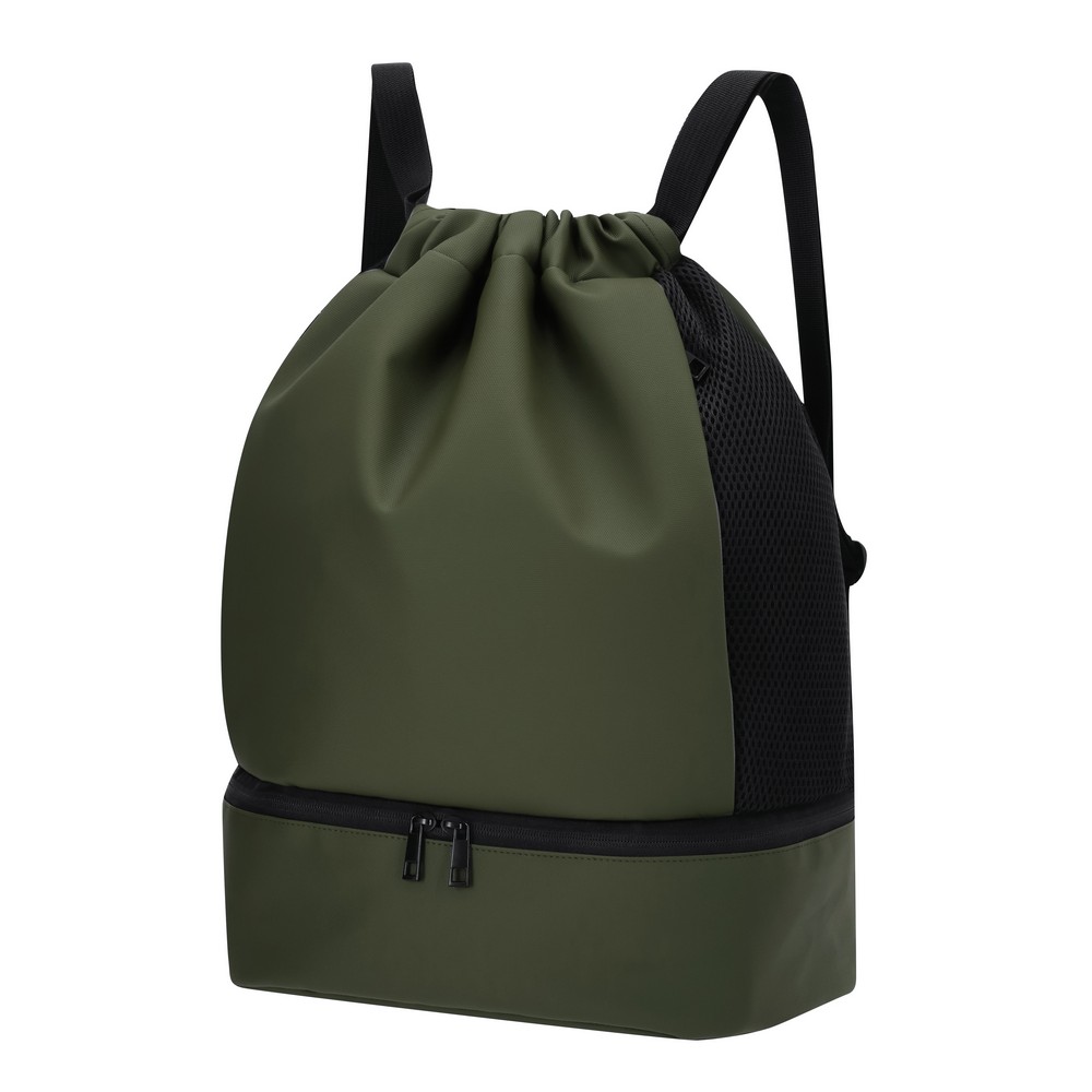 Worek z szerokimi paskami P105237X zielony