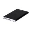 Power bank 4000 mAh z aluminium z recyklingu P106031X czarny