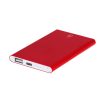 Power bank 4000 mAh z aluminium z recyklingu P106031X czerwony