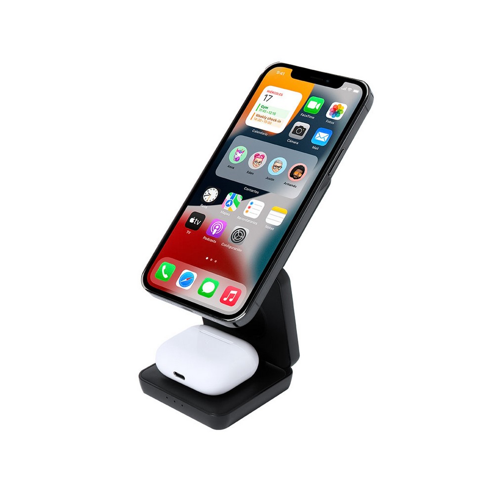 Magnetyczna ładowarka bezprzewodowa 15W z RABS, 3 w 1, stojak na telefon P106102X AX-VA604-03