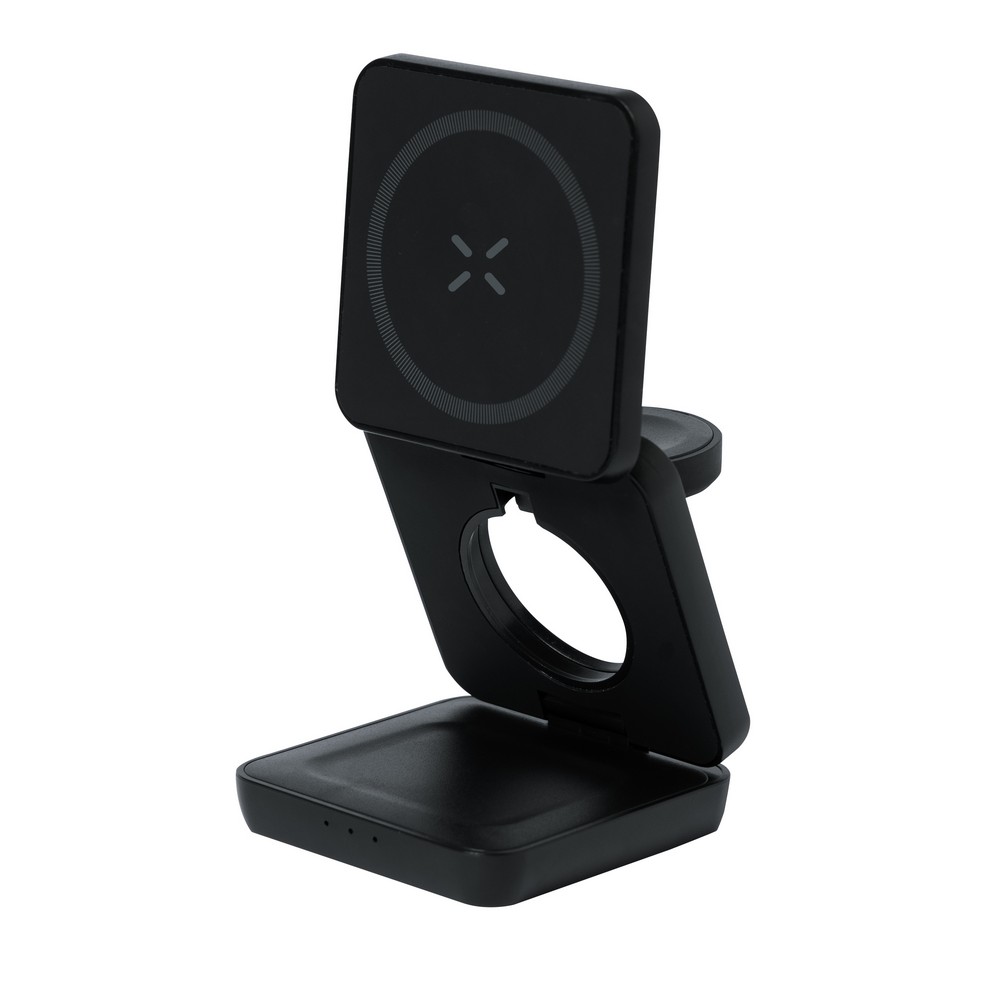 Magnetyczna ładowarka bezprzewodowa 15W z RABS, 3 w 1, stojak na telefon P106102X