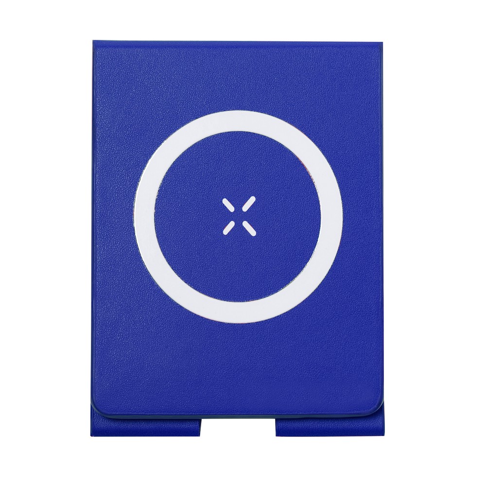 Magnetyczna ładowarka bezprzewodowa 15W, składana, stojak na telefon P106182X granatowy