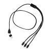 Kabel do ładowania z aluminium z recyklingu P106056X czarny