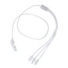 Kabel do ładowania z aluminium z recyklingu P106056X srebrny
