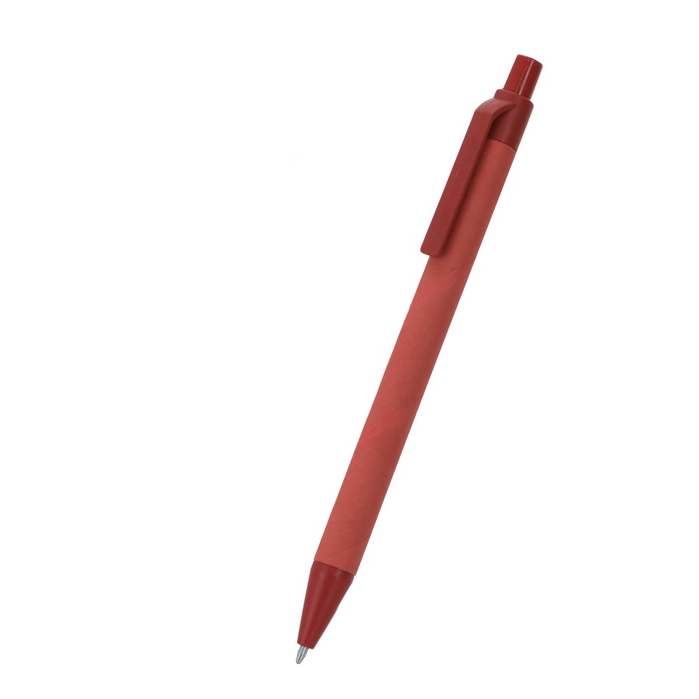 Długopis z kartonu z recyklingu i słomy pszenicznej P105929X czerwony