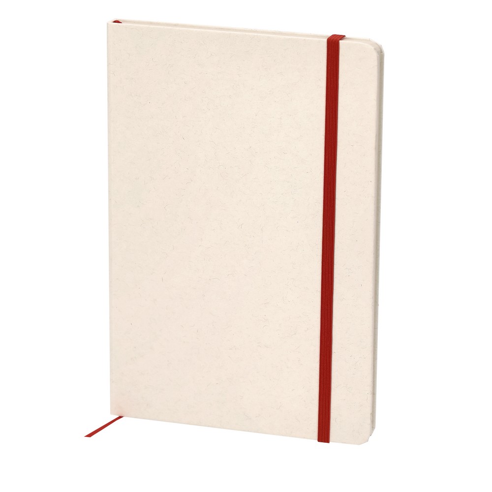 Notatnik ok. A5 ze zrecyklingowanych kartoników po mleku P105963X czerwony