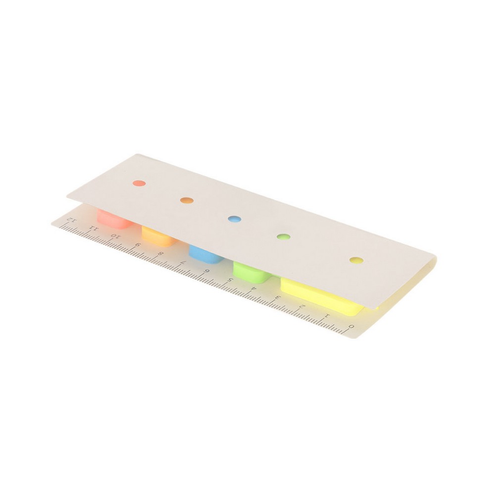 Zestaw do notatek ze zrecyklingowanych kartoników po mleku, karteczki samoprzylepne, linijka P105977X