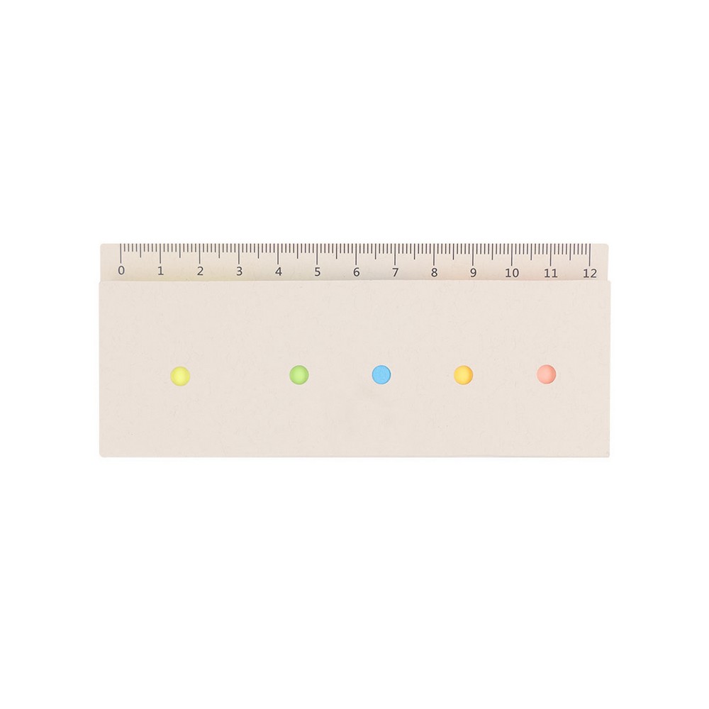 Zestaw do notatek ze zrecyklingowanych kartoników po mleku, karteczki samoprzylepne, linijka P105977X