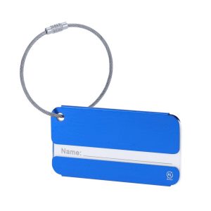 Zawieszka do bagażu z aluminium z recyklingu P105836X AX-VA668-W