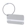 Zawieszka do bagażu z aluminium z recyklingu P105836X srebrny