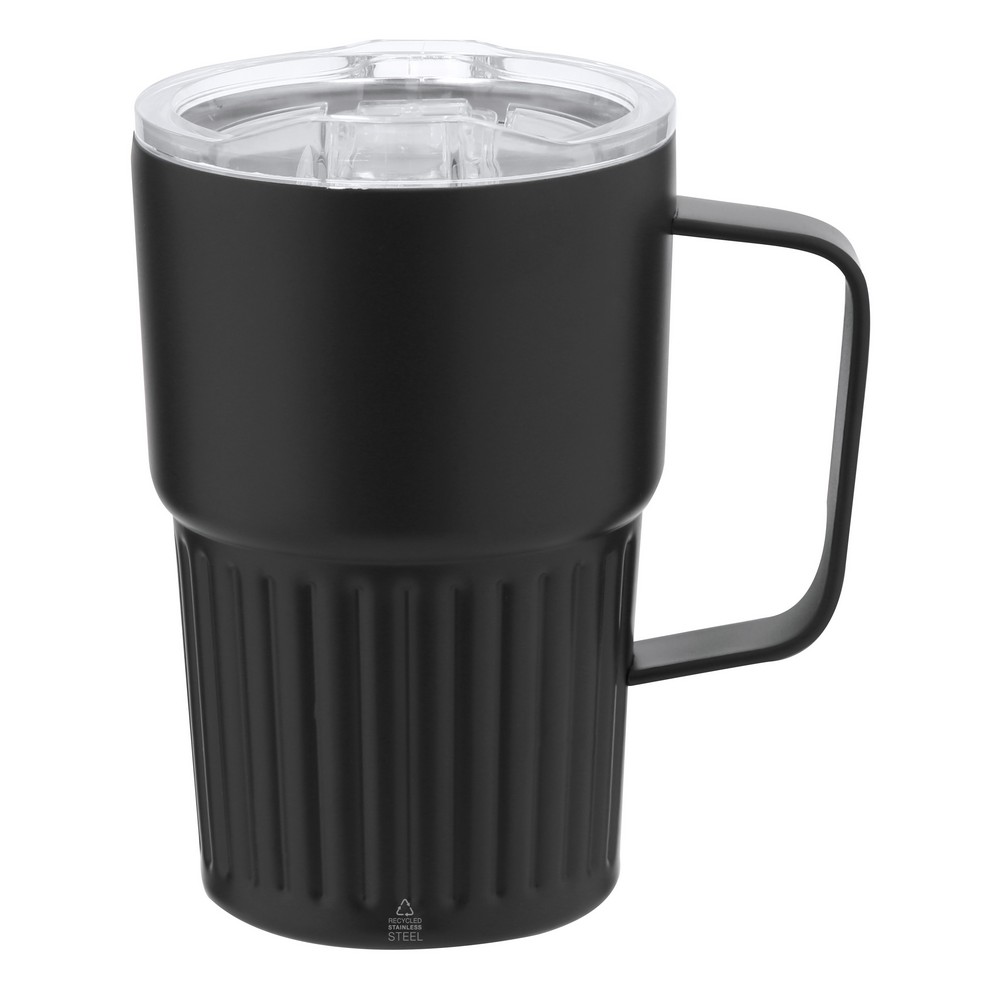 Kubek termiczny 450 ml ze stali nierdzewnej z recyklingu P106162X AX-VA685-W