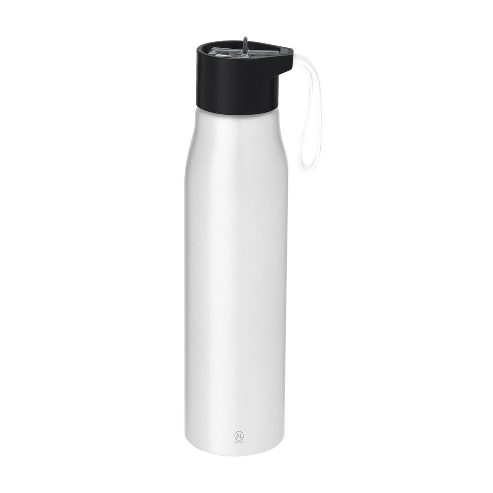 Butelka sportowa 700 ml z aluminium z recyklingu P106151X biały