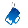 Brelok do kluczy, otwieracz do butelek z aluminium z recyklingu P106186X niebieski