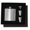 Piersiówka 175 ml ze stali nierdzewnej z recyklingu, 2 kieliszki, lejek P106011X