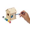 Domek dla ptaków do malowania, 6 farbek i pędzelek P105851X