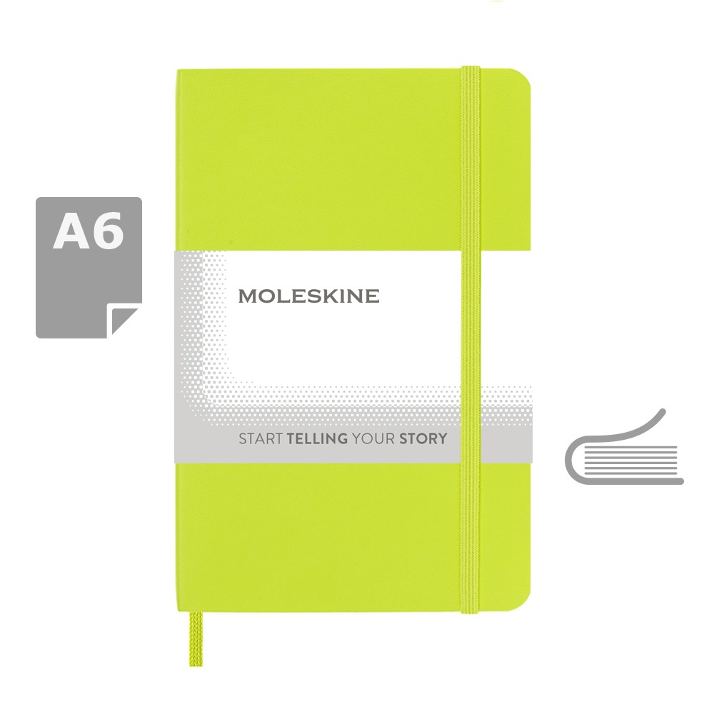 MOLESKINE Notatnik ok. A6 P007555X limonkowy