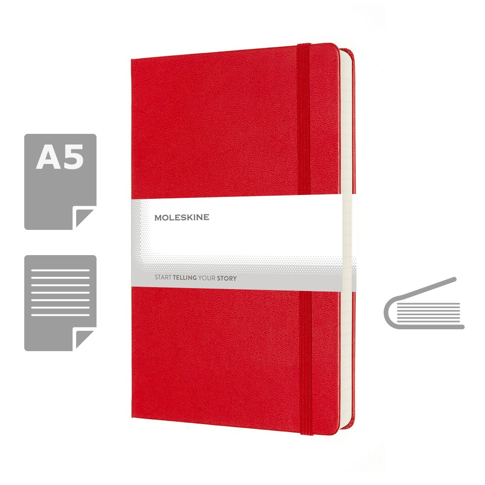 MOLESKINE EXPANDED Notatnik ok. A5 P104878X czerwony