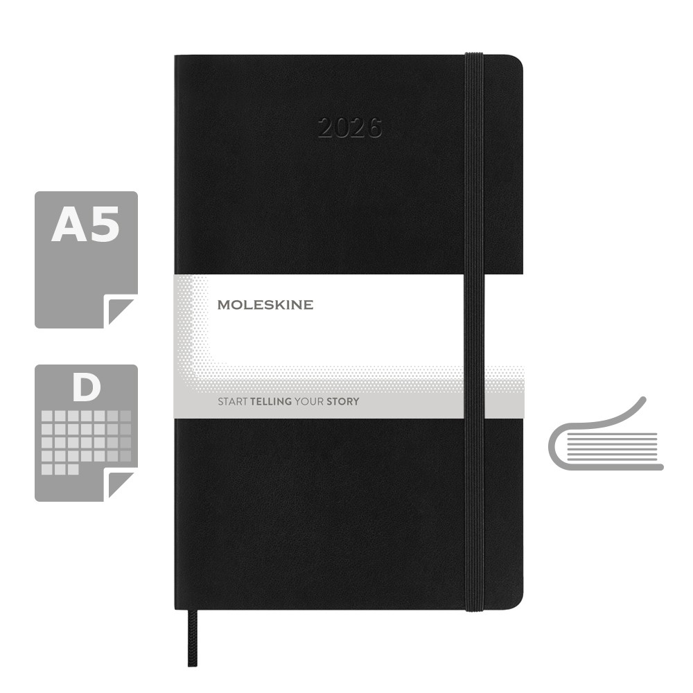 Kalendarz MOLESKINE 2026 P104885X AX-VM393-W