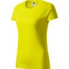 Basic Koszulka damska P030686F cytrynowy